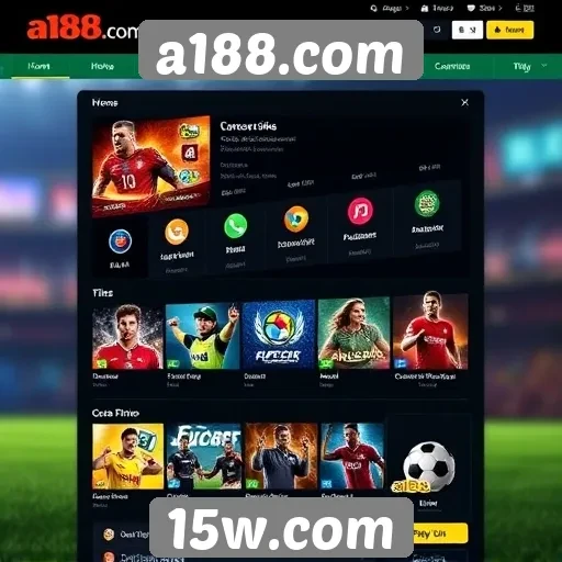 Exploração das funcionalidades do site a188.com